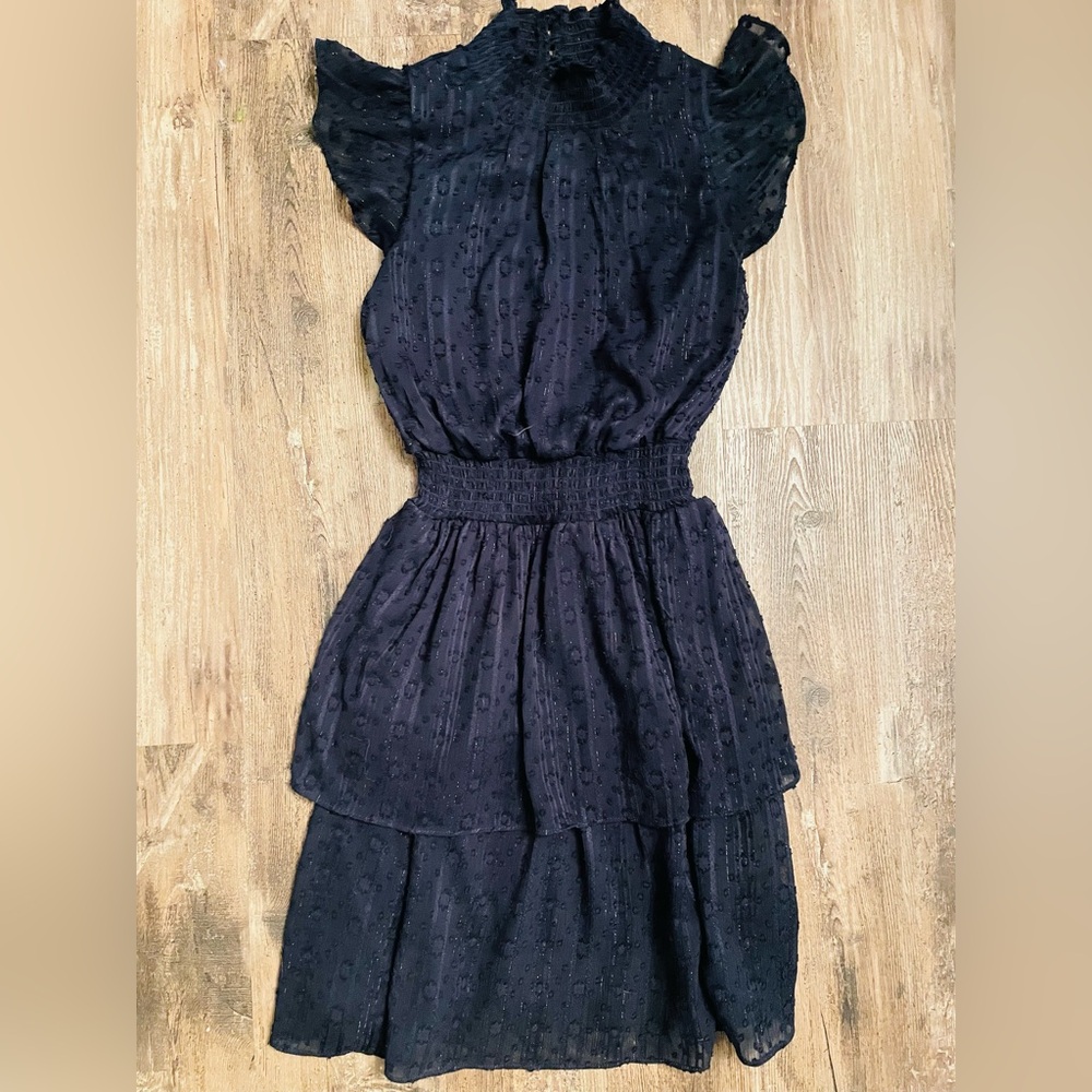 BCX Midnight Blue Textured Dress